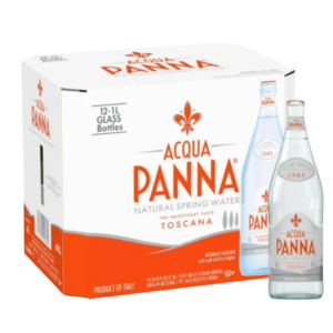 Acqua Panna Natural Mineral Water - Glass Bottles (12 x 1L)