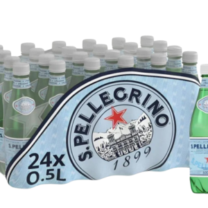 San Pellegrino Sparkling Natural Mineral Water – PET Bottles (24 x 500ml)