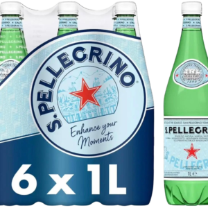 San Pellegrino Sparkling Natural Mineral Water – PET Bottles (6 x 1L)