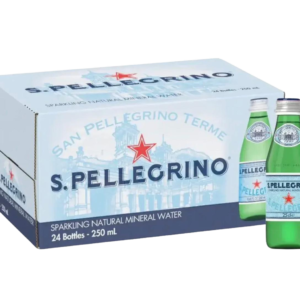 San Pellegrino Sparkling Natural Mineral Water - Glass Bottles(24 x 250ml)