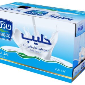 Nadec Full Fat Long Life Milk - 12 x 1L